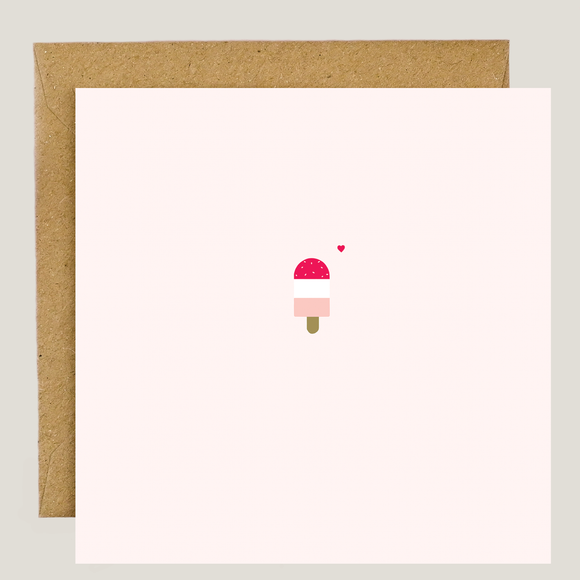 Ice lolly & Heart (LN008) x6