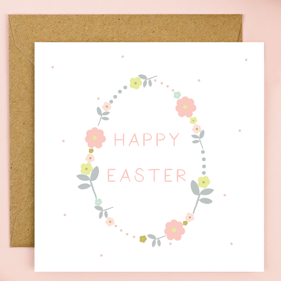 Happy Easter Wreath (ST002) x6