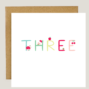 "THREE" (TD007) x6